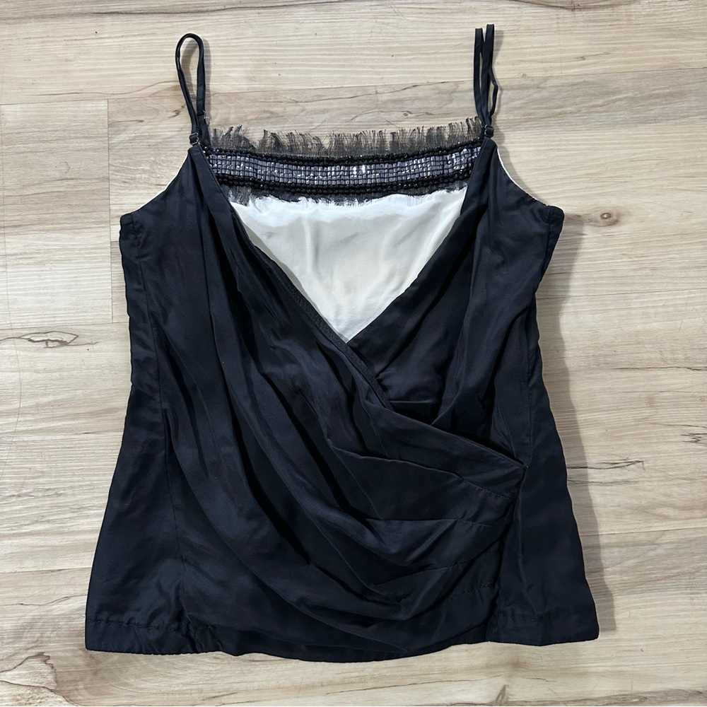 NWT Viktor & Rolf Y2K Inspired 2010's Draped Embellished Cami